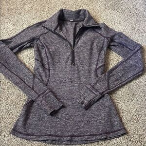 Lululemon purple 1/4 zip size 2